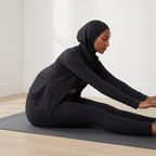 Amal - Modest Zip 3-Piece Set - Black - Yoga Mat Studio