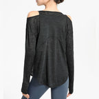 VYRENA Oversized Gym Shirt — Women's Loose Quick-Dry Running Top