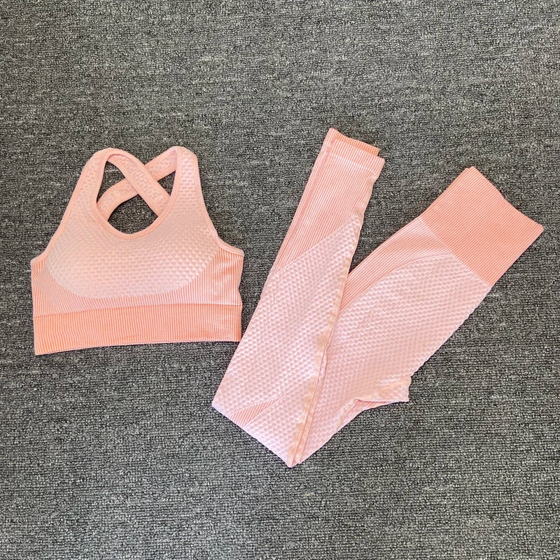 VYRENA Seamless Yoga Suit — Women's Long Sleeve Gym Set