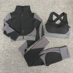 VYRENA Seamless Yoga Suit — Women's Long Sleeve Gym Set