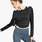 VYRENA Oversized Gym Shirt — Women's Loose Quick-Dry Running Top