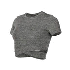 VYRENA Seamless Crop Top — Women's Yoga & Fitness T-Shirt