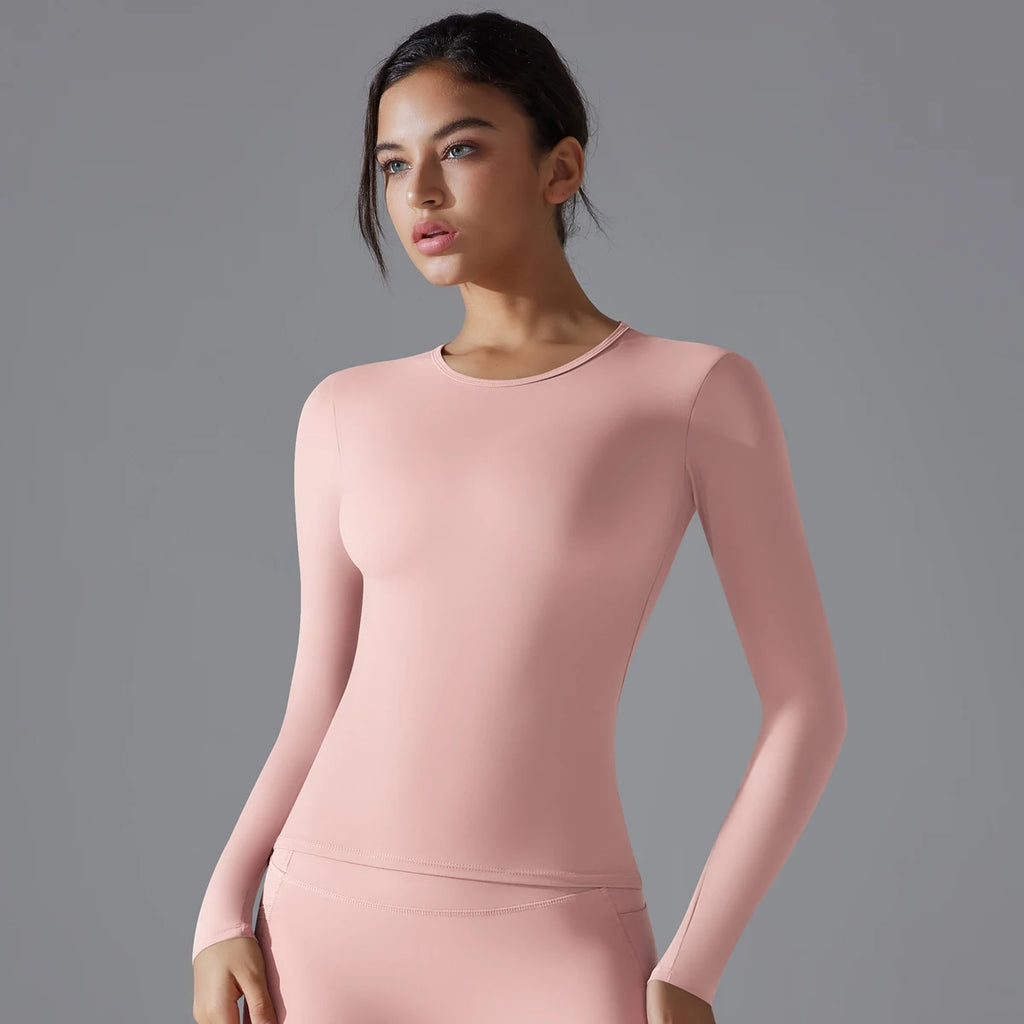 VYRENA Dry-Fit Long Sleeve Top — Women's Breathable Gym Shirt