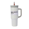 40oz Stainless Steel Tumbler with Handle Straw Double-Wall Vacuum Flask Thermos Car Travel Mug Hot And Cold Insulated Drinkware