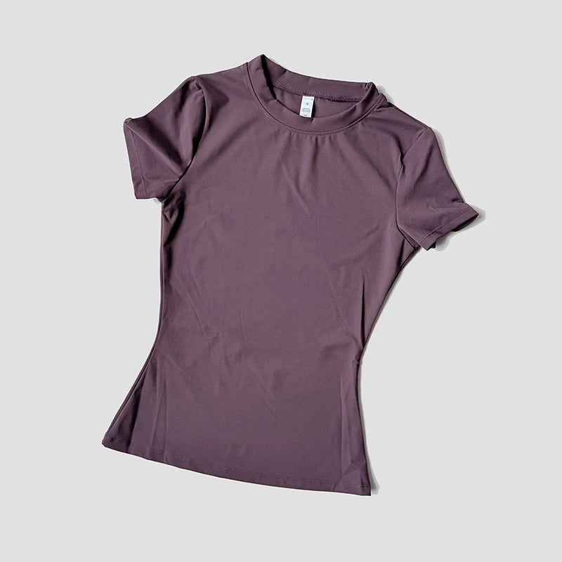 VYRENA Seamless Short Sleeve Top — Women's Gym Running T-Shirt
