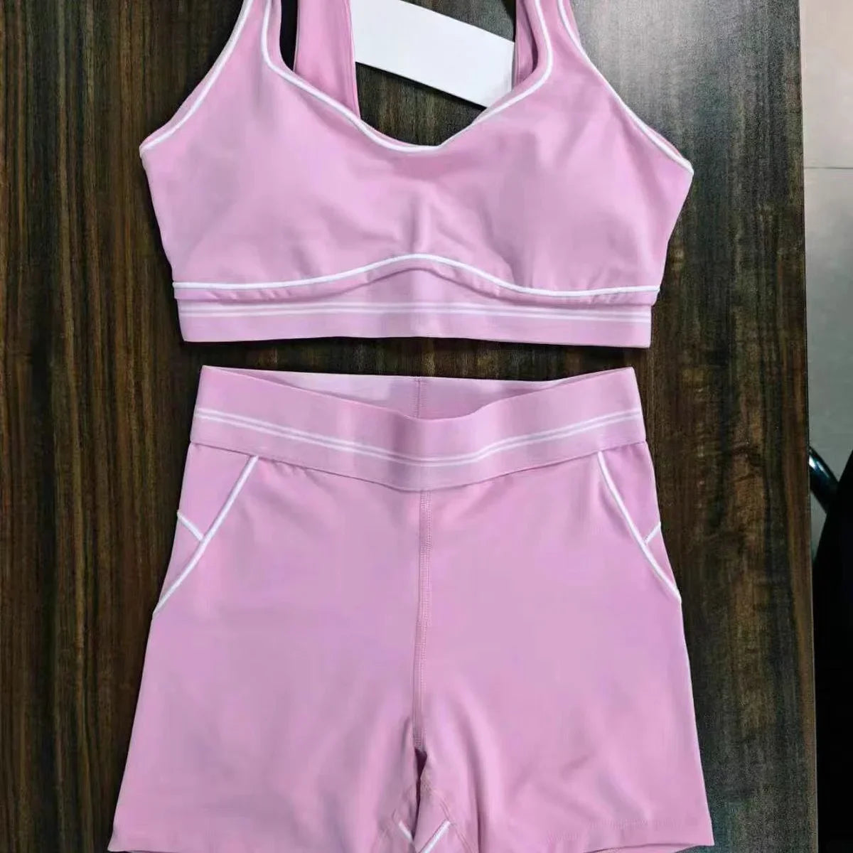 VYRENA Elite Tracksuit — High Elasticity Gym Bra & Running Shorts