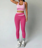 VYRENA Breathable Yoga Set — Women's Sports Bra & High-Waist Leggings