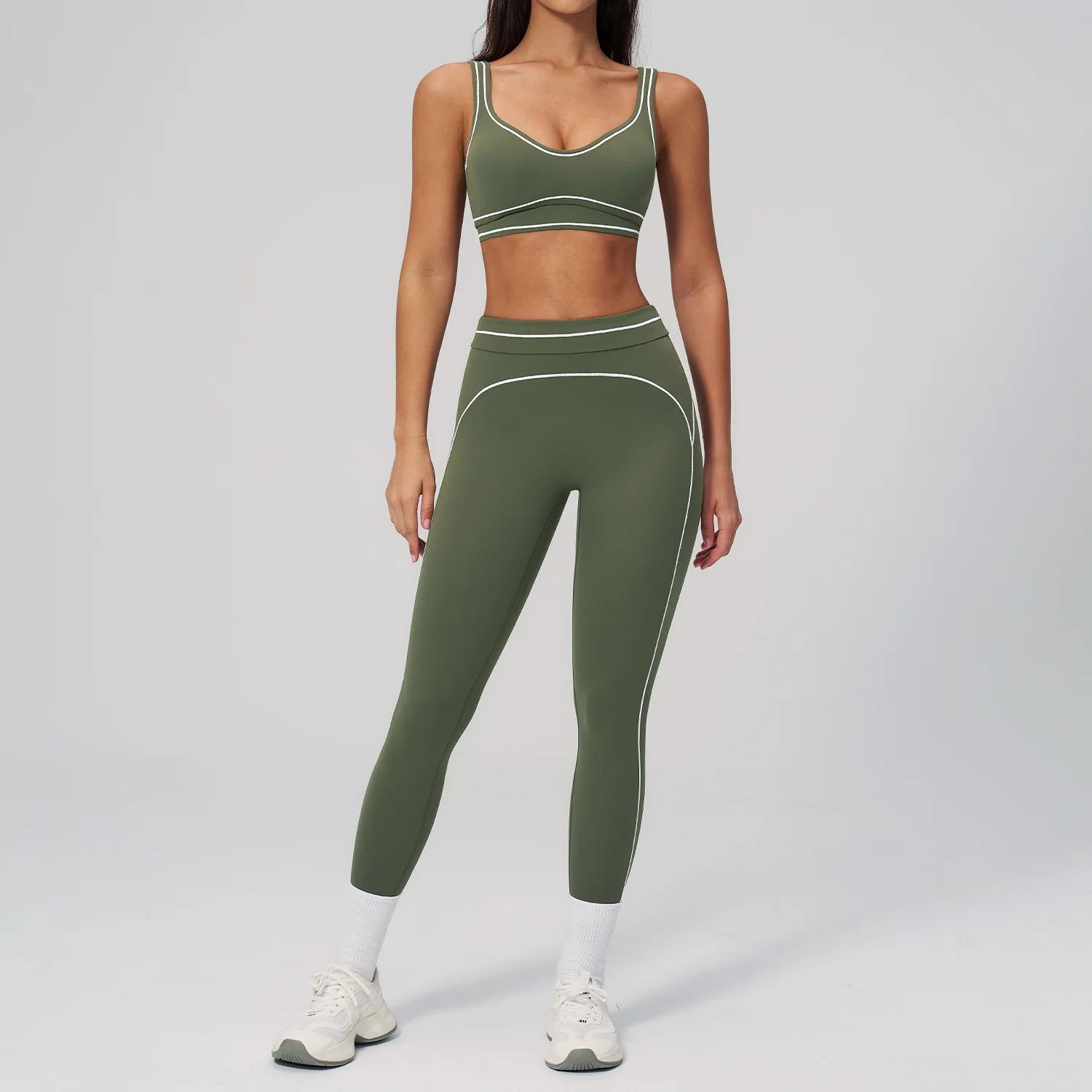 VYRENA Fitness Yoga Set — 2-Piece Push-Up Bra & Leggings