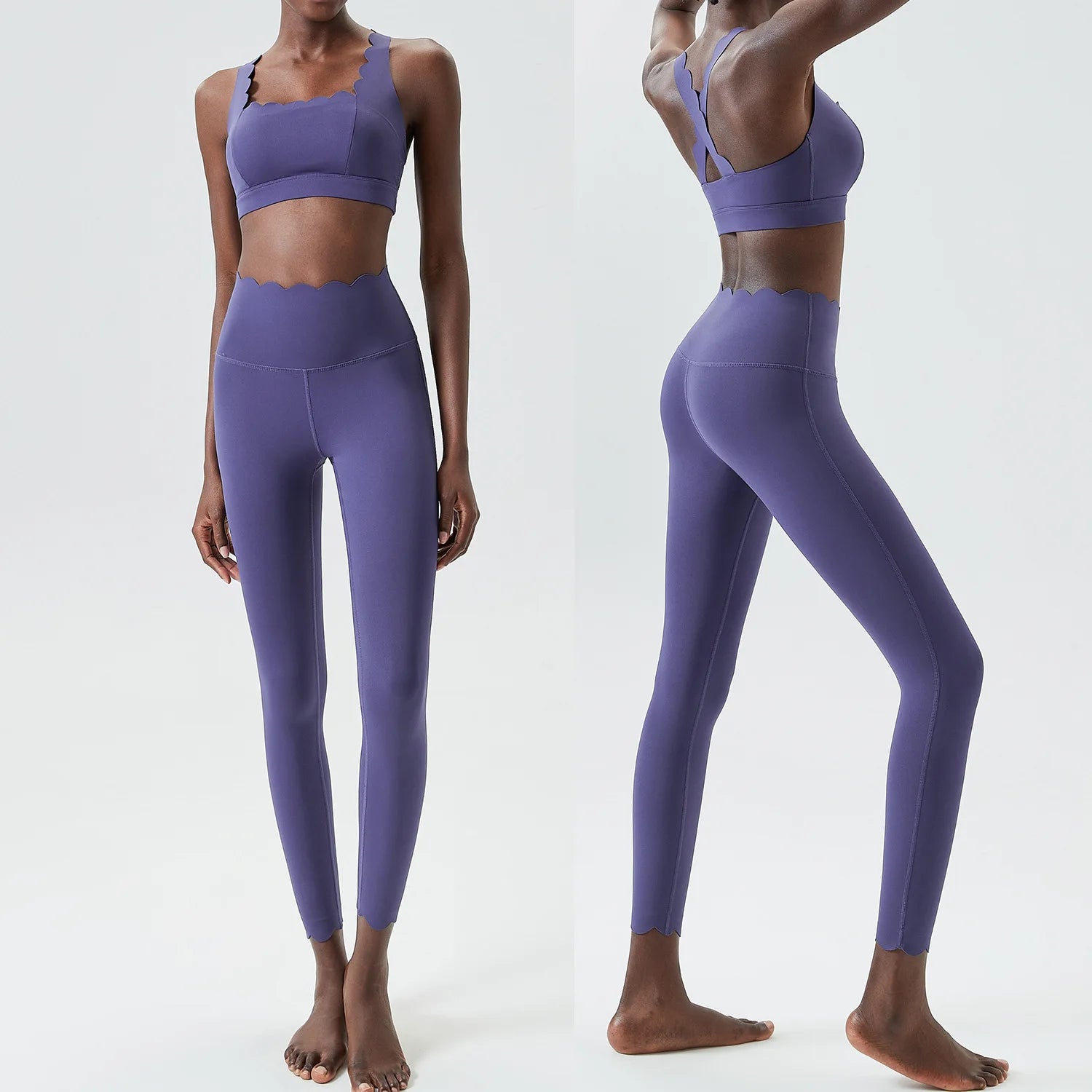 VYRENA Slim Yoga Suit — Women's 2-Piece Breathable Gym Set