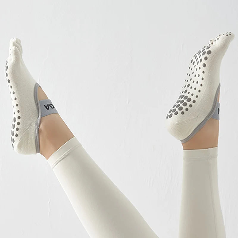 VYRENA Toe Socks — Women's Five-Finger Anti-Slip Yoga Socks