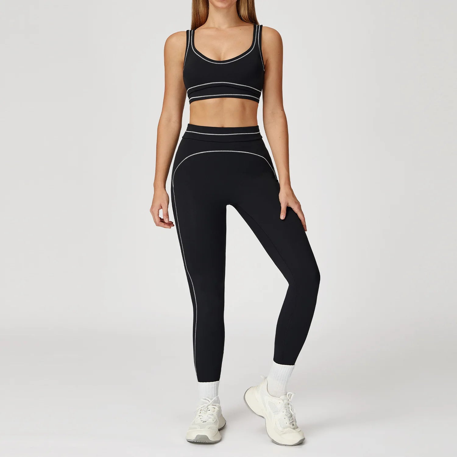 VYRENA Fitness Yoga Set — 2-Piece Push-Up Bra & Leggings