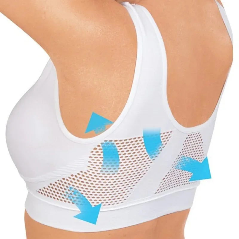 VYRENA Breathable Sports Vest — Shockproof Padded Gym Top