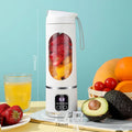 Portable Electric Juicer Bottle - 450ml USB Rechargeable Blender Cup