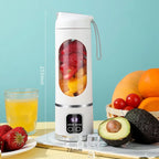 Portable Electric Juicer Bottle - 450ml USB Rechargeable Blender Cup