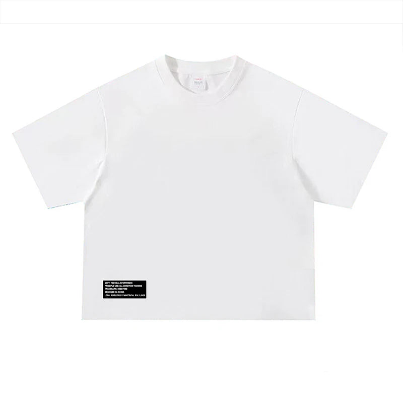 VYRENA Men's Boxy Tee — Dropped Shoulder Heavyweight Sports T-Shirt