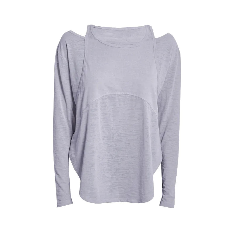 VYRENA Oversized Gym Shirt — Women's Loose Quick-Dry Running Top