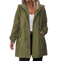 VYRENA Hooded Trench Coat | Women's Long Casual Windbreaker