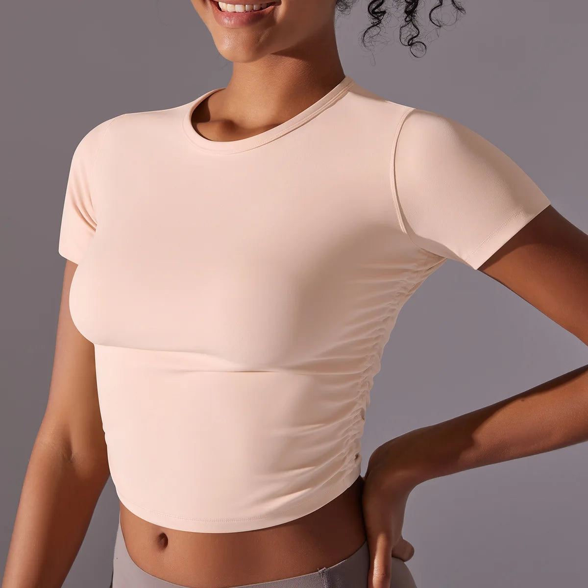 VYRENA Workout T-Shirt — Women's Short Sleeve Solid Sport Top