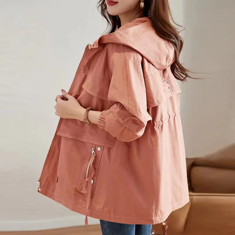 VYRENA Longline Overcoat | Women's Loose Trench Windbreaker