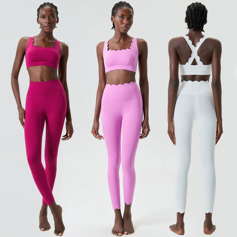 VYRENA Slim Yoga Suit — Women's 2-Piece Breathable Gym Set