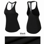 VYRENA Letter Gym Vest — Women's Sleeveless Backless Yoga Top