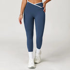 V Waist Gym Leggings Women High Waist Yoga Pants Scrunch Bum Seamless Yoga Leggings Workout Pants Sports Leggings Fitness Tights