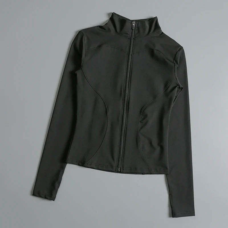 VYRENA Zip Sports Jacket | Women's Long Sleeve Gym Top