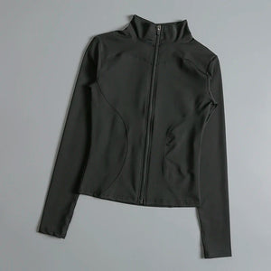 VYRENA Zip Sports Jacket | Women's Long Sleeve Gym Top