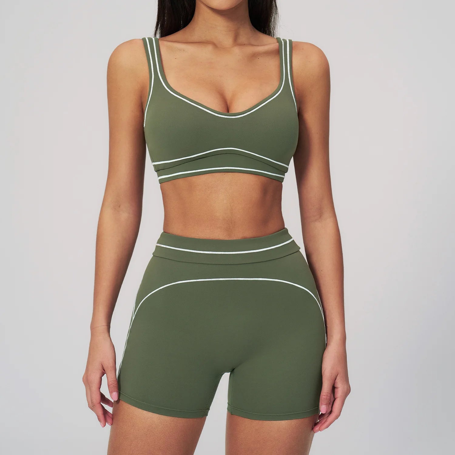 VYRENA Fitness Yoga Set — 2-Piece Push-Up Bra & Leggings