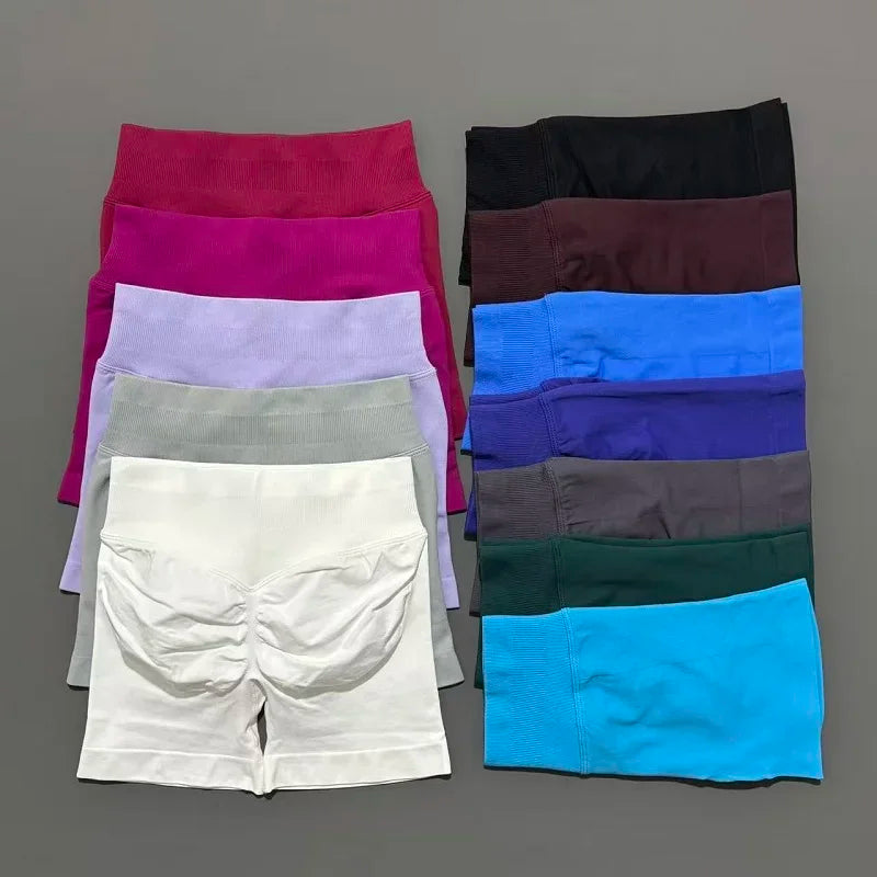 VYRENA Push-Up Shorts — High-Waist Butt Lift Gym Shorts