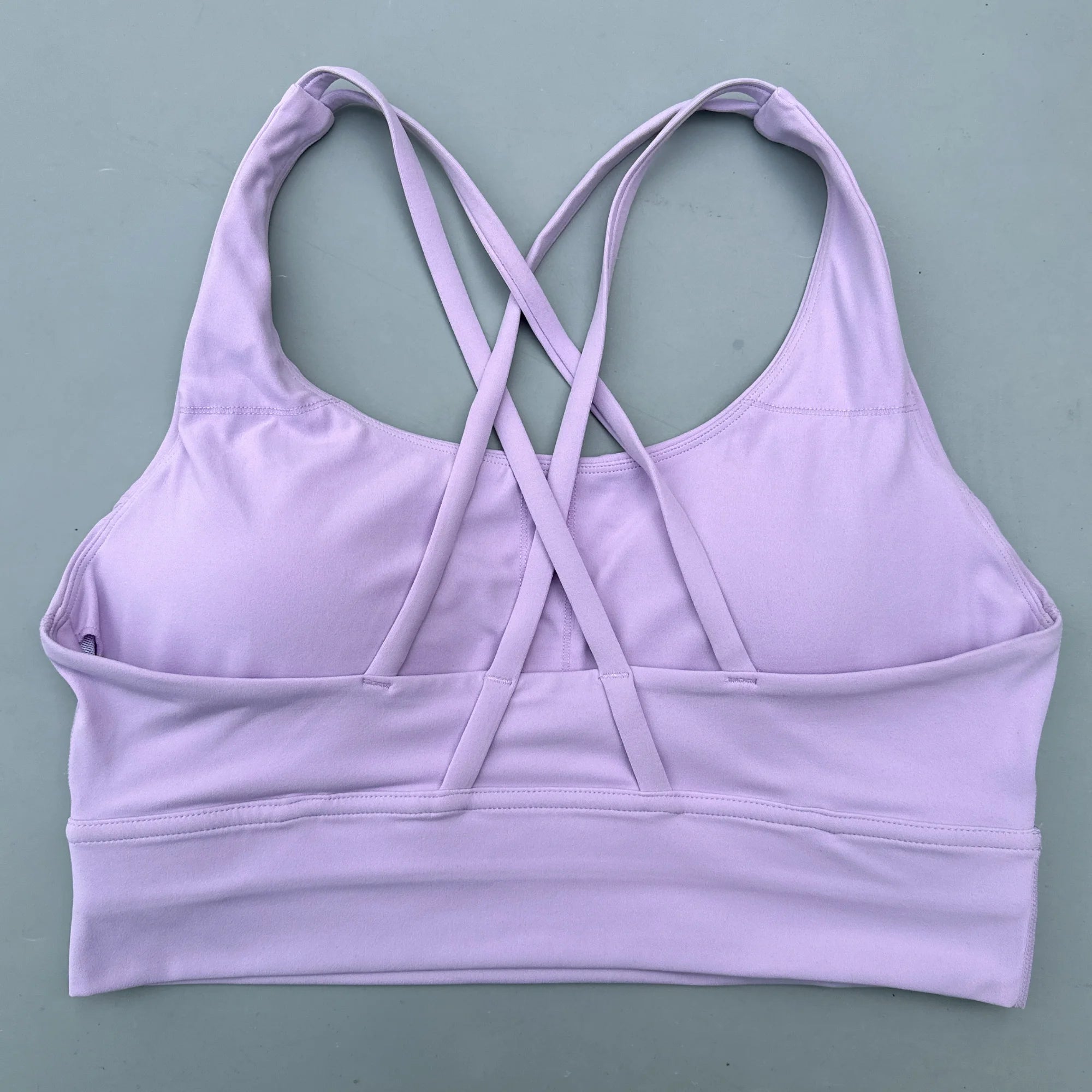 VYRENA Cross-Back Fitness Bra — Shockproof High-Strength Gym Sports Top