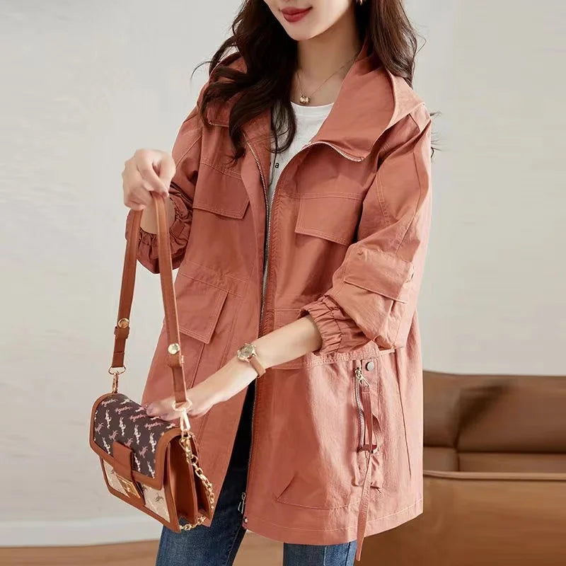 VYRENA Longline Overcoat | Women's Loose Trench Windbreaker