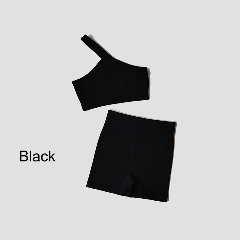 VYRENA Seamless Set — Sports Bra, Crop Top & Leggings