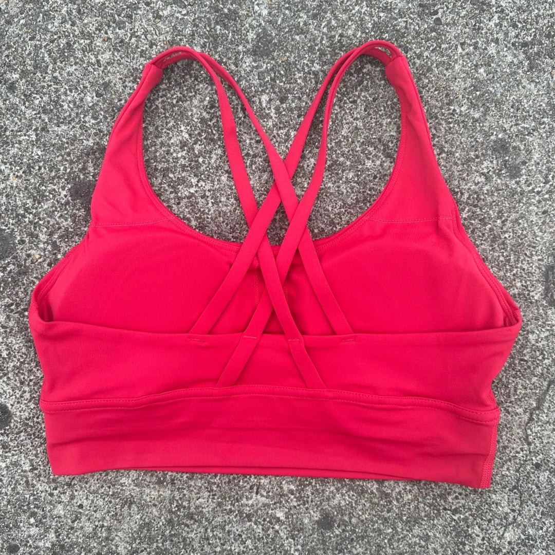 VYRENA Cross-Back Fitness Bra — Shockproof High-Strength Gym Sports Top