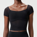 VYRENA Slim Fit Workout Top — Women's Gym Running T-Shirt