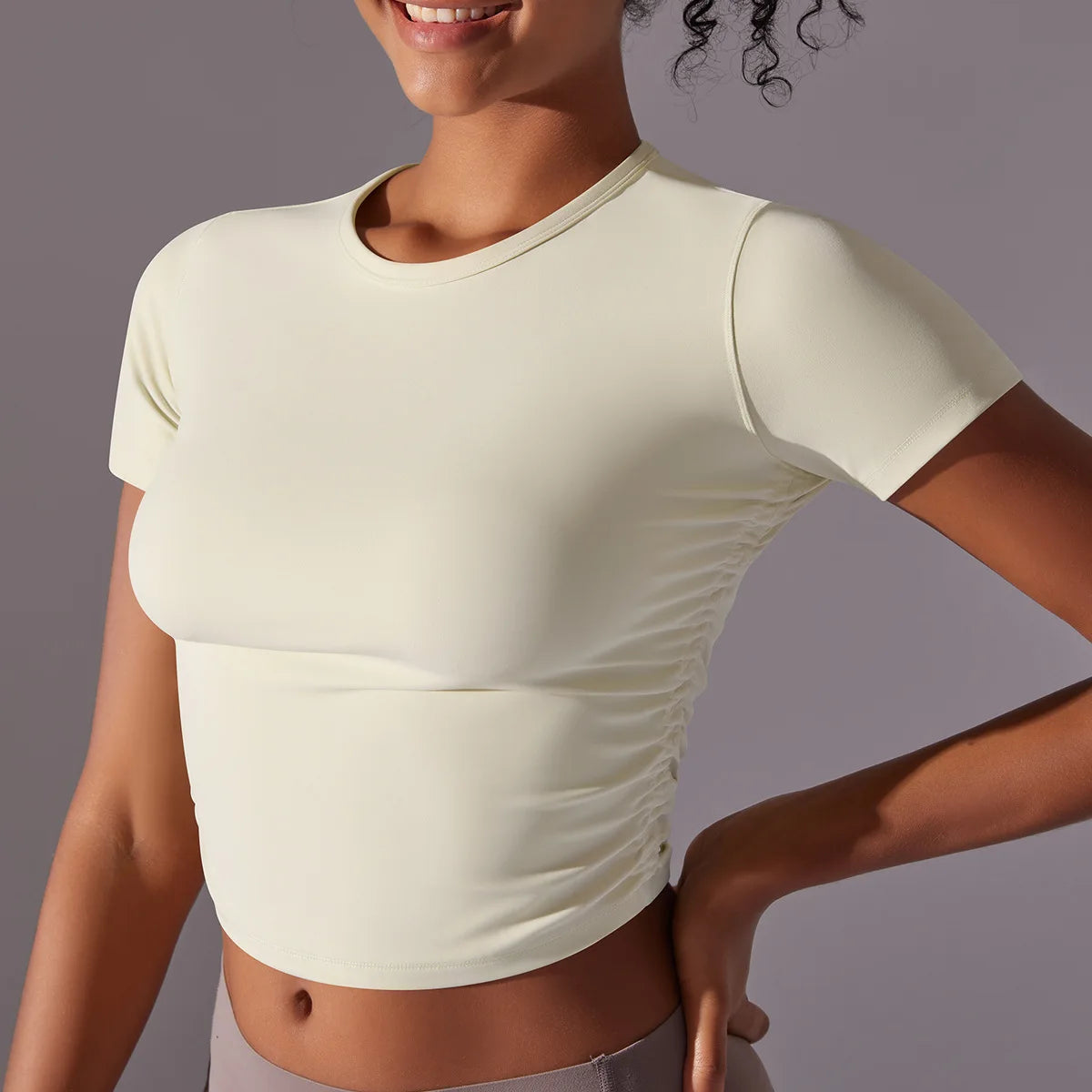 VYRENA Workout T-Shirt — Women's Short Sleeve Solid Sport Top
