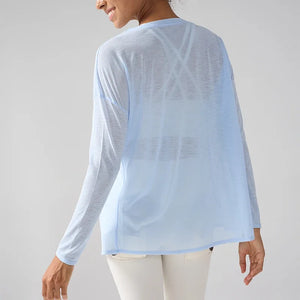 VYRENA Quick-Dry Gym Top — Women's Loose Short Sleeve Running Shirt