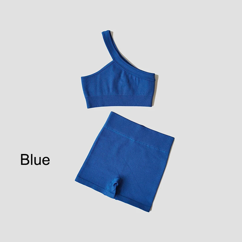 VYRENA Seamless Set — Sports Bra, Crop Top & Leggings
