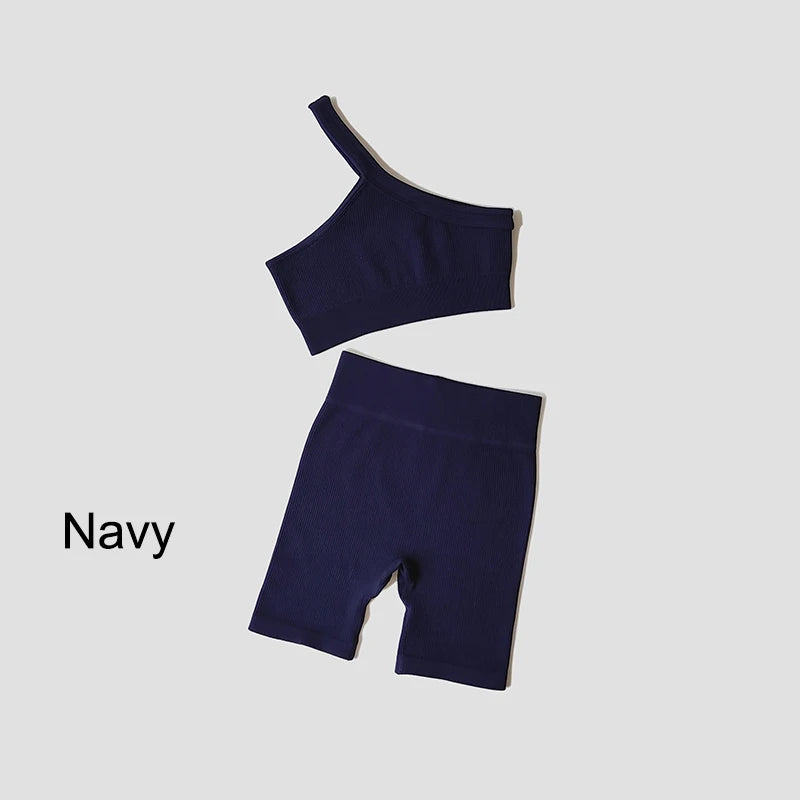 VYRENA Seamless Set — Sports Bra, Crop Top & Leggings