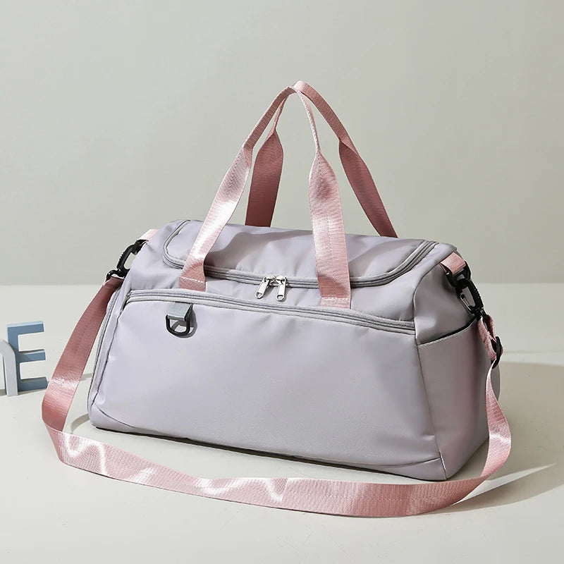 Gym Duffel Bag with Wet/Dry Compartment - Training Bag for Women & Men