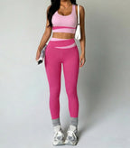 VYRENA Breathable Yoga Set — Women's Sports Bra & High-Waist Leggings