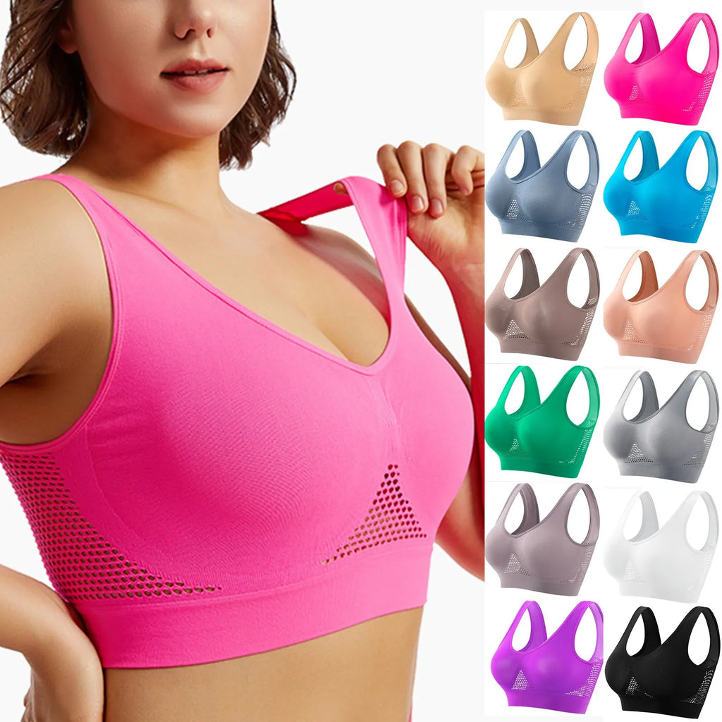 VYRENA Shockproof Sports Bra — Anti-Sagging Running & Yoga Vest