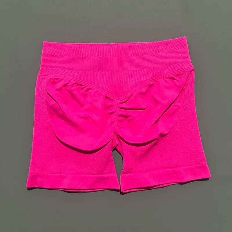 VYRENA Push-Up Shorts — High-Waist Butt Lift Gym Shorts