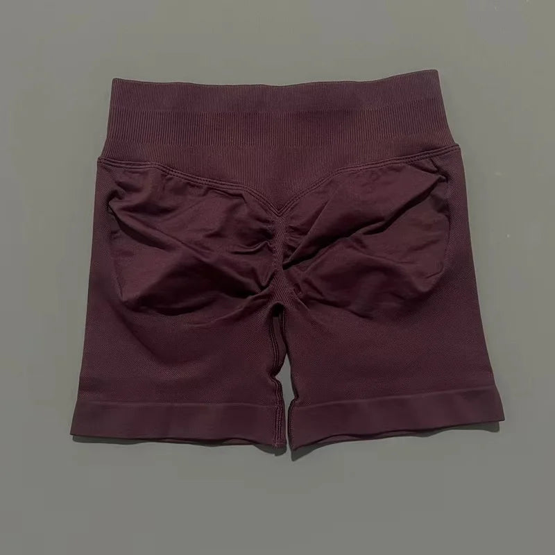 VYRENA Push-Up Shorts — High-Waist Butt Lift Gym Shorts