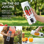 Portable Electric Juicer Bottle - 450ml USB Rechargeable Blender Cup