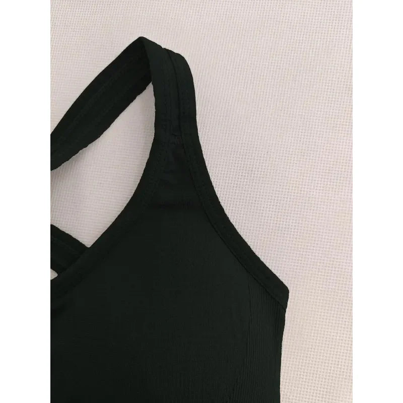 Women's Push-Up Yoga Bra - Seamless Breathable Gym Tank Top