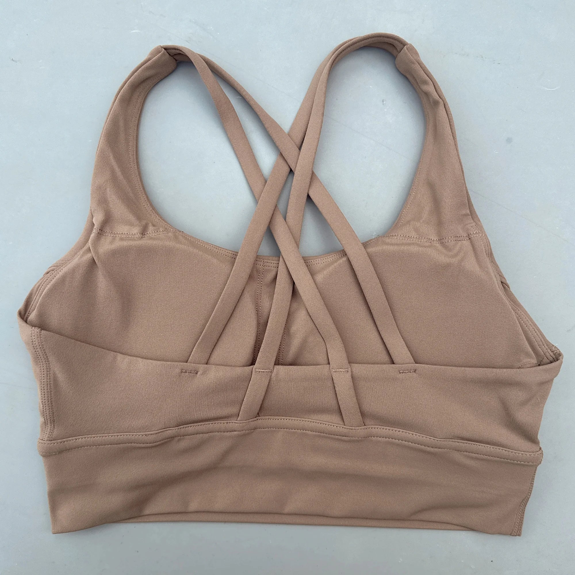 VYRENA Cross-Back Fitness Bra — Shockproof High-Strength Gym Sports Top
