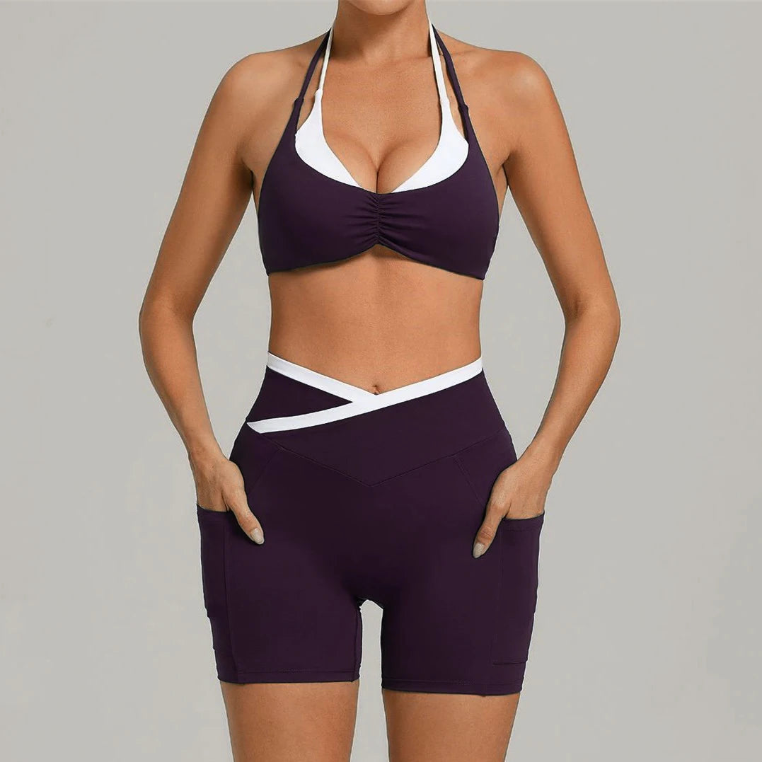 VYRENA Gym Tracksuit — 2-Piece Sports Bra & High-Waist Leggings