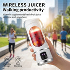 Portable Electric Juicer Bottle - 450ml USB Rechargeable Blender Cup