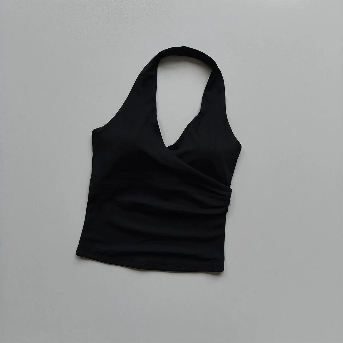 Women's V-Neck Sports Bra - Halter Neck Yoga & Gym Top